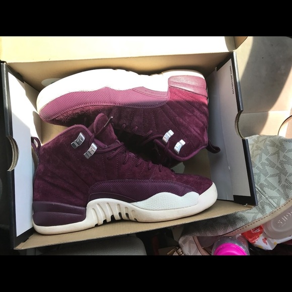 Pair of red air jordan 12's - Picture 1 of 4